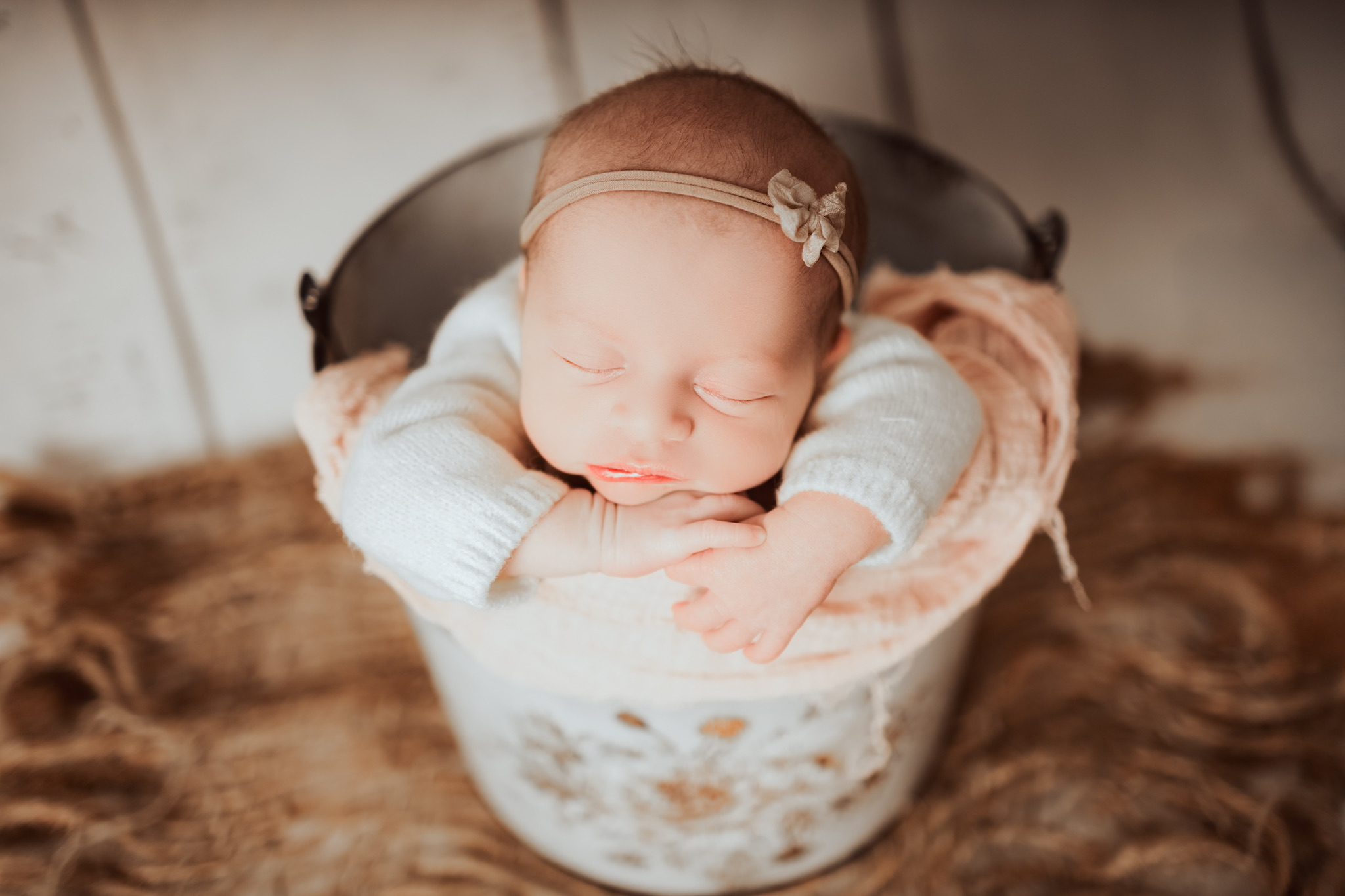 Rustic newborn photos